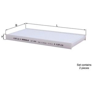 Mahle Pollen / Cabin Filter LA444/S