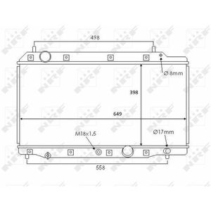 NRF Radiator 58383