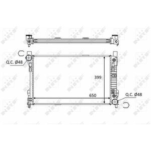 NRF Radiator 58390