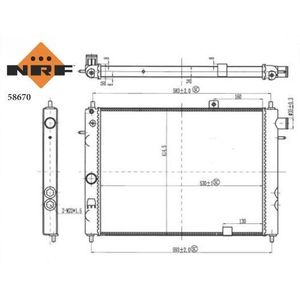NRF Radiator 58670