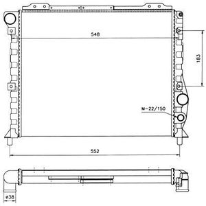 NRF Radiator 58743