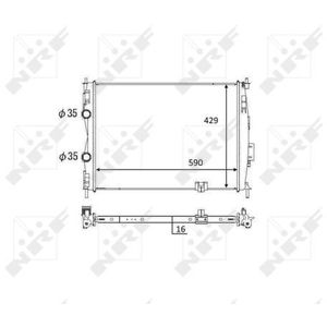 NRF Radiator 59061