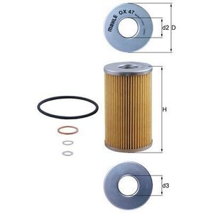 Mahle Oil Filter OX47D