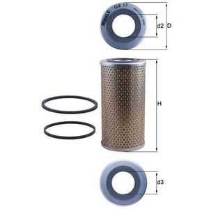 Mahle Oil Filter OX17D