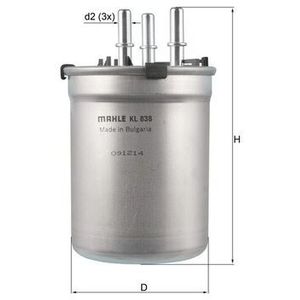 Mahle Fuel Filter KL838
