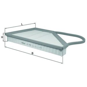 Mahle Air Filter Left LX1091