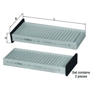Mahle Pollen / Cabin Filter LA296/S
