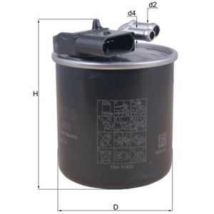 Mahle Fuel Filter KL950
