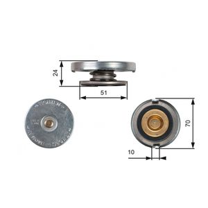 Gates Radiator Cap RC105