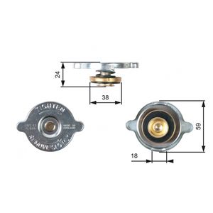 Gates Radiator Cap RC115