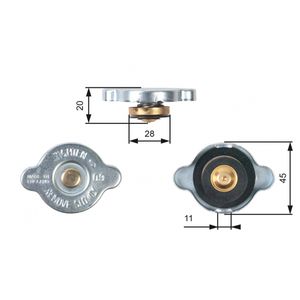 Gates Radiator Cap RC124