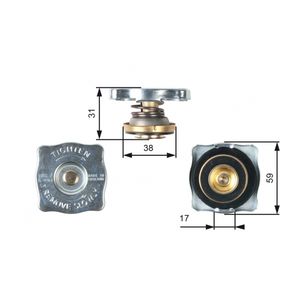 Gates Radiator Cap RC130