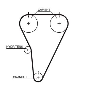 Gates Timing Belt T215