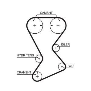 Gates Timing Belt T246
