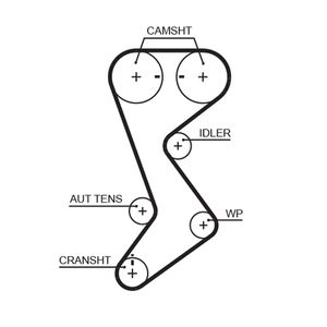 Gates Timing Belt T265