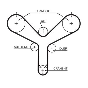 Gates Timing Belt T298