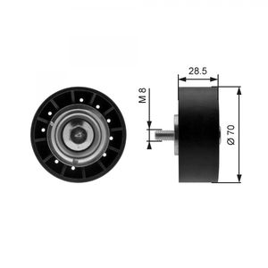 Gates Aux Belt Idler Pulley T36211