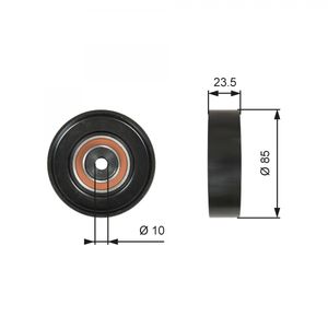 Gates Aux Belt Idler Pulley T36274