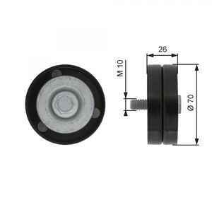 Gates Aux Belt Idler Pulley T36363
