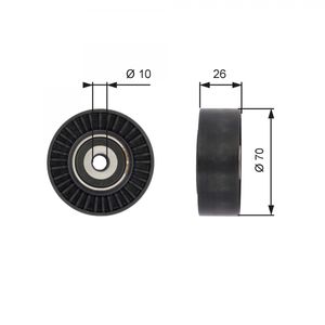 Gates Aux Belt Idler Pulley T36393