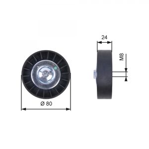 Gates Aux Belt Idler Pulley T36397