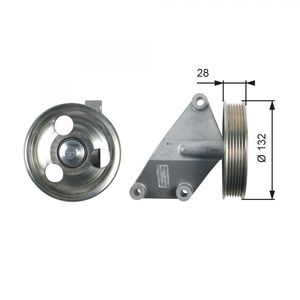 Gates Aux Belt Idler Pulley T36428
