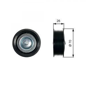 Gates Aux Belt Idler Pulley T36469