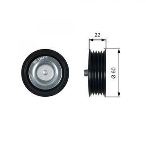 Gates Aux Belt Idler Pulley T36473