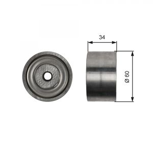 Gates Aux Belt Idler Pulley T36480