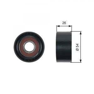 Gates Aux Belt Idler Pulley T36481