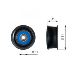 Gates Aux Belt Idler Pulley T36517