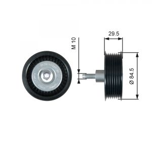 Gates Aux Belt Idler Pulley T36536