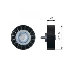 Gates Aux Belt Idler Pulley T36607