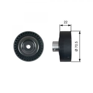 Gates Aux Belt Idler Pulley T36611