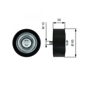 Gates Aux Belt Idler Pulley T36621