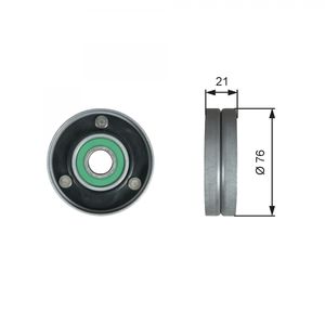 Gates Aux Belt Idler Pulley T36730