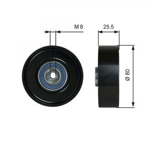 Gates Aux Belt Idler Pulley T38089