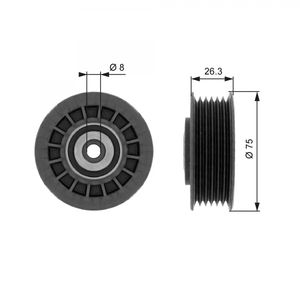 Gates Aux Belt Idler Pulley T38092
