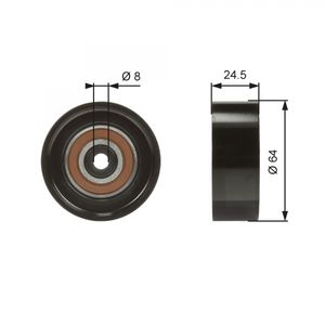 Gates Aux Belt Idler Pulley T38097