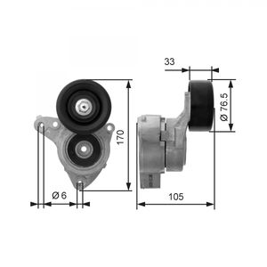 Gates Aux Belt Tensioner T38421