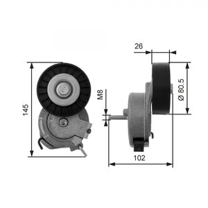 Gates Aux Belt Tensioner T38473
