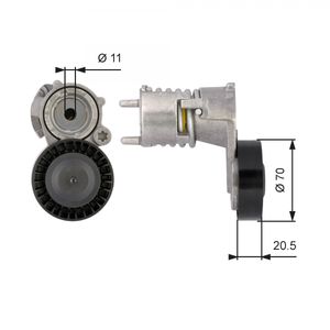 Gates Aux Belt Tensioner T39117