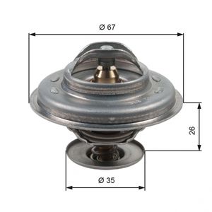 Gates Coolant Thermostat TH11687G1