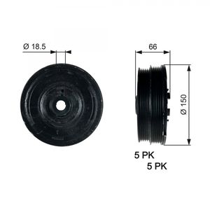 Gates Crankshaft Pulley (TVD) TVD1068