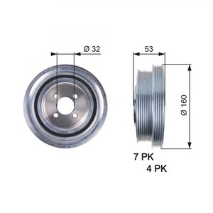 Gates Crankshaft Pulley (TVD) TVD1079