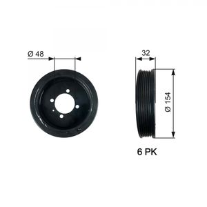 Gates Crankshaft Pulley (TVD) TVD1130