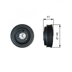 Gates Crankshaft Pulley (TVD) TVD1134