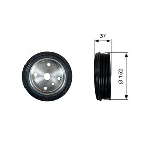 Gates Crankshaft Pulley (TVD) TVD1137