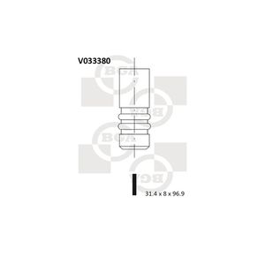 BGA Exhaust Valve V033380