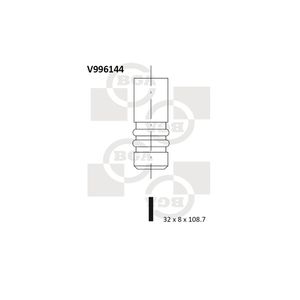 BGA Exhaust Valve V996144